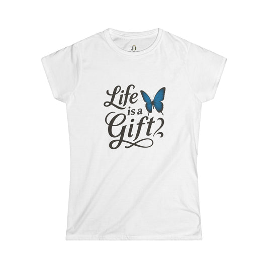Life is a Gift Tee Womens Softstyle